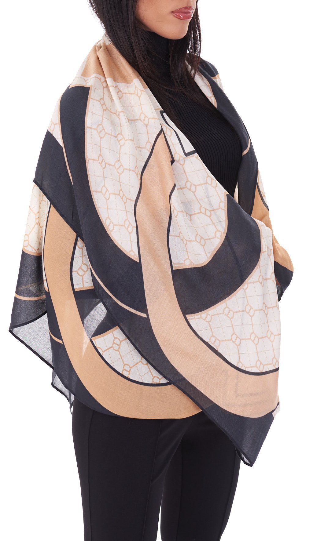 Image of FOULARD TWINSET CON LOGO OVAL T