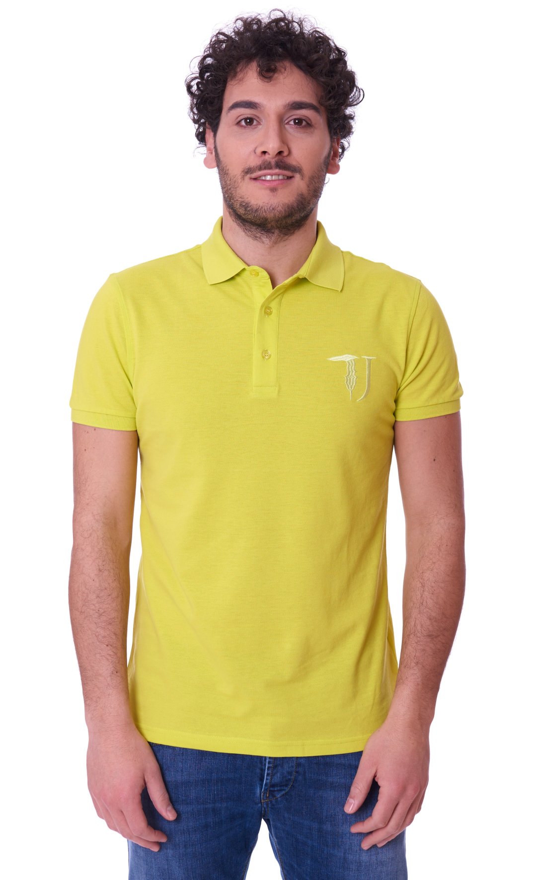 Trussardi Jeans men s polo slim fit yellow 52T00118 Shop now