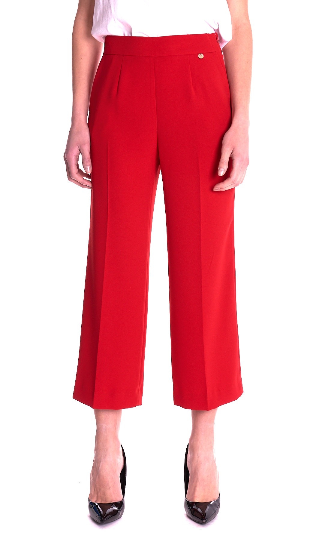 PANTALONE LUCKYLU CROPPED AMPIO IN CADY