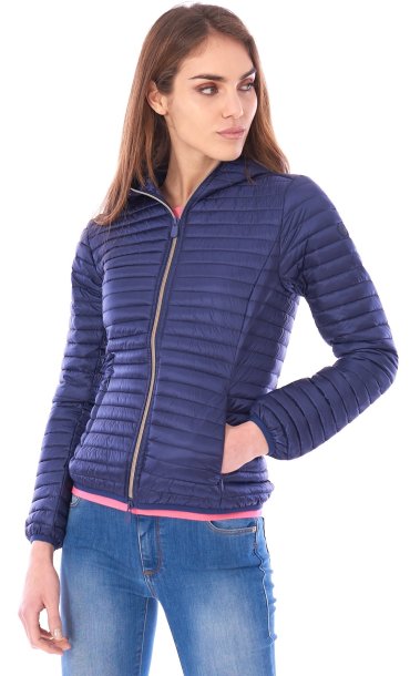 SAVE THE DUCK IRISX LIGHT DOWN JACKET WITH HOOD BLUE