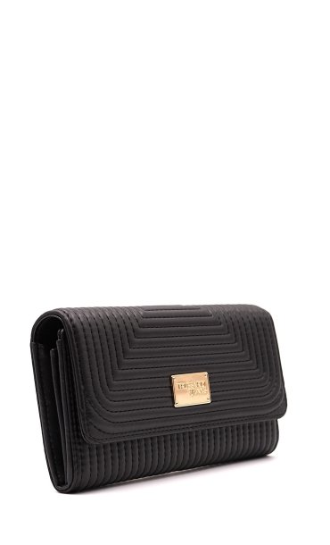 Women s quilted continental wallet Trussardi Jeans with button frida