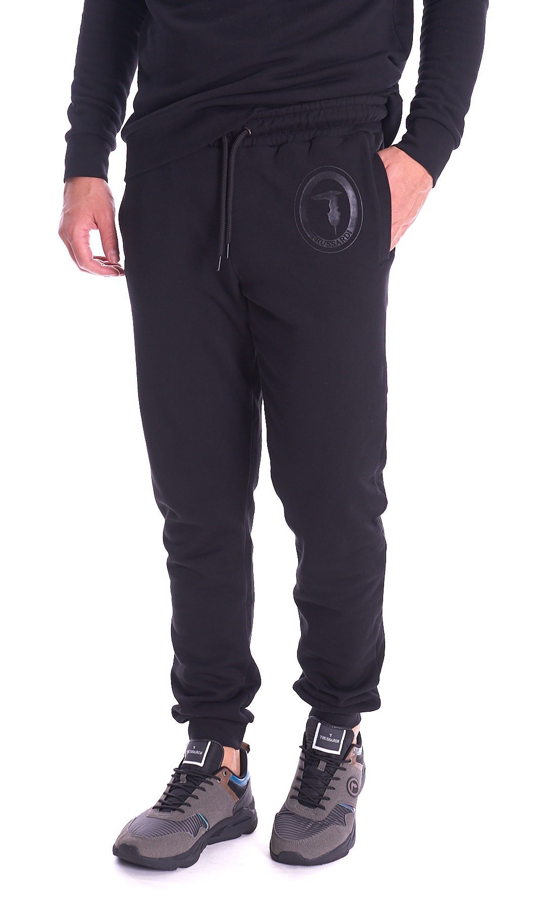TRUSSARDI BLACK SWEATPANTS