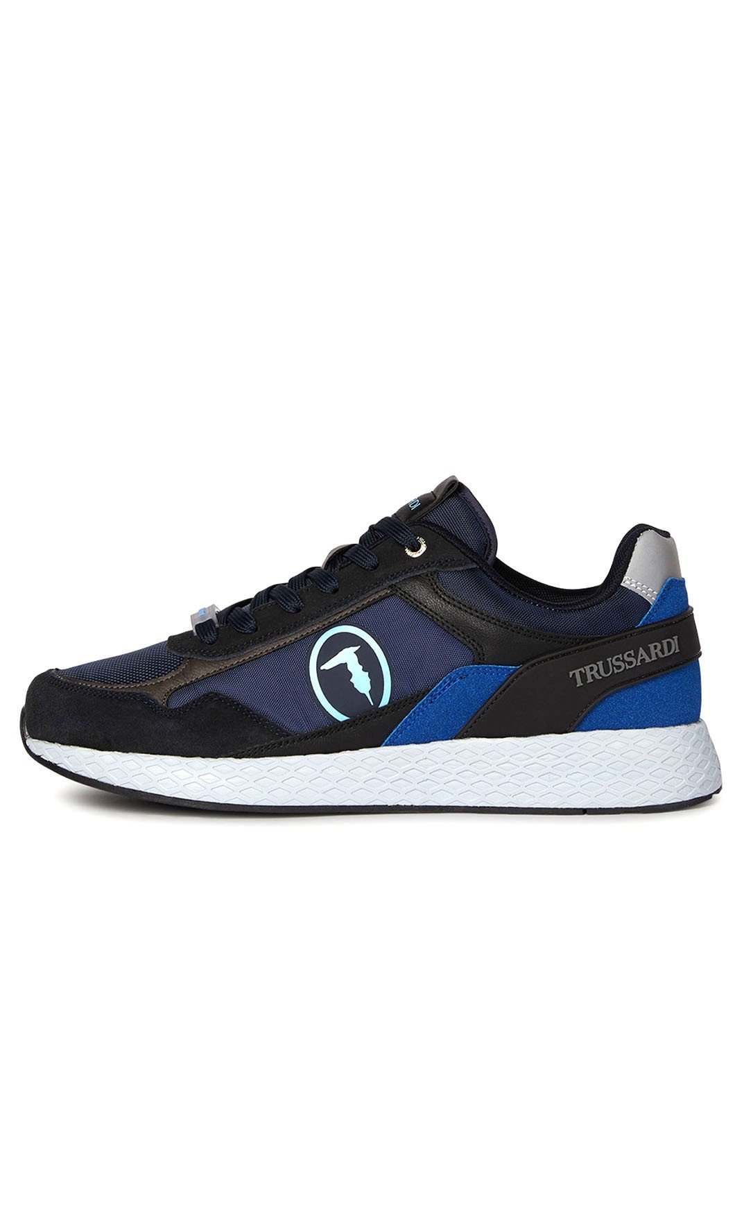 Sneaker Trussardi da uomo con logo blu 77A00367