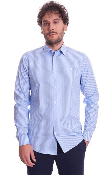 CAMICIA TRUSSARDI RIGATA REGULAR FIT