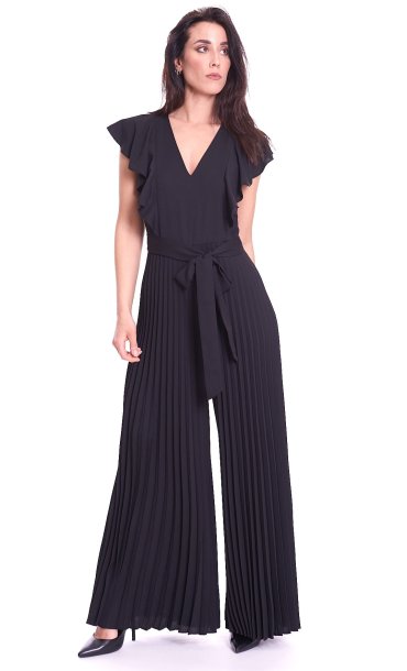 TWINSET LONG PLEATED JAMPSUIT