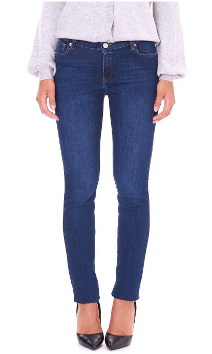 BLUE WASHED JEANS TRUSSARDI 260 REGULAR STRETCH