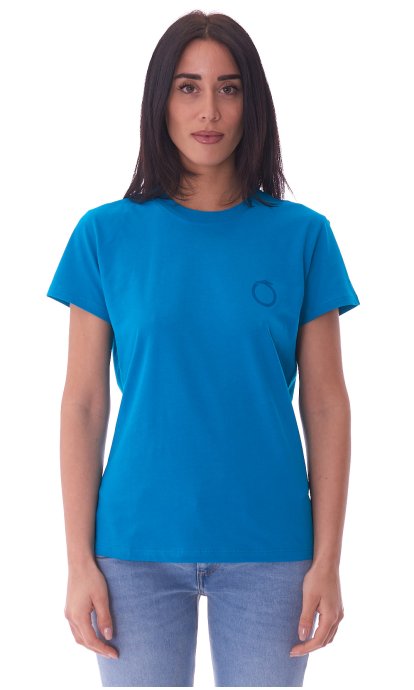 T shirt Trussardi basic con logo da donna 56T00538
