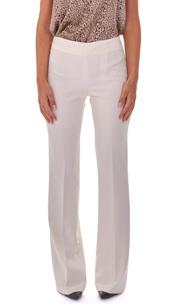 Pantalone a zampa bianco deals