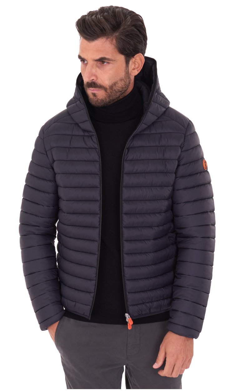 Short jacket with hood outlet