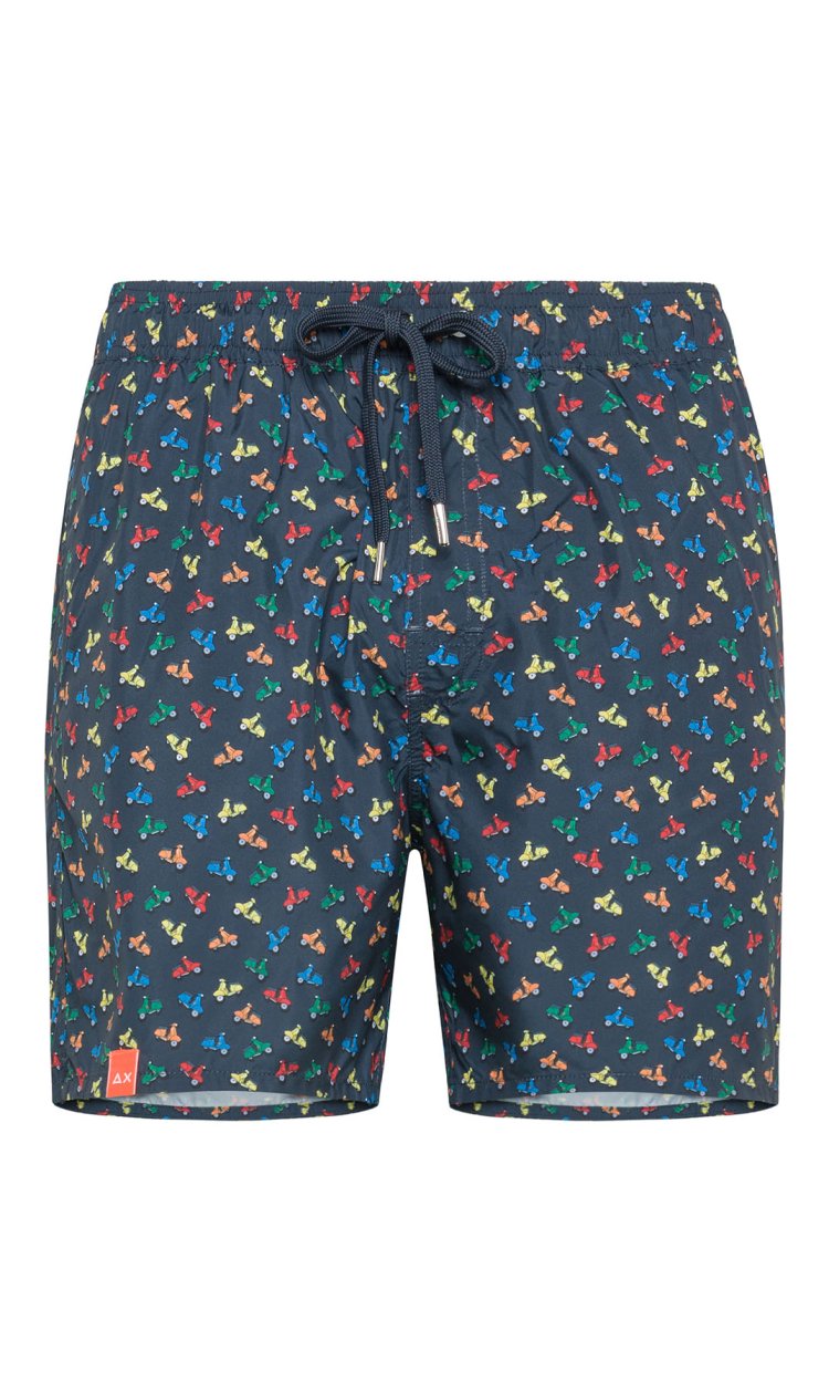 SUN 68 SWIM PANTS WITH MOTORCYCLES